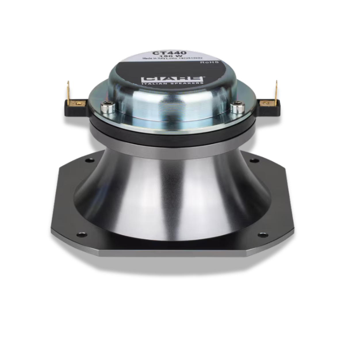 CT440 500W High Output Mylar Tweeter Anodized Silver 8-Ohm