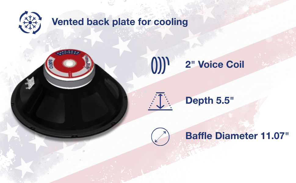 Ciare Americano 12A500W-8 Vented Back Plate for Cooling