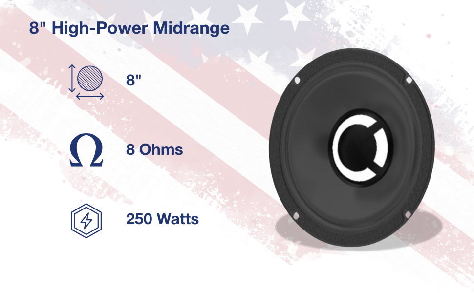 Ciare Americano 8A250M-8 Front Specs