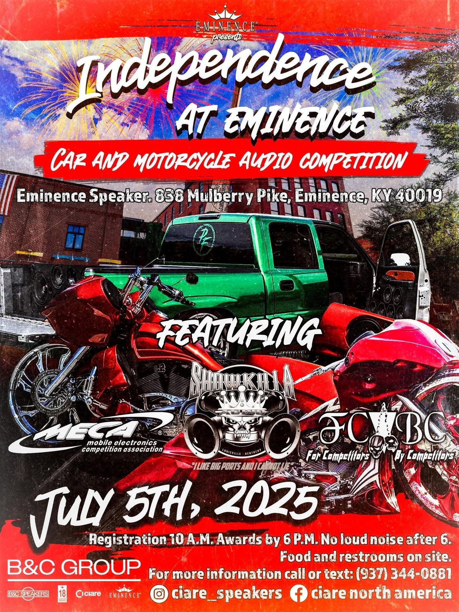 The 2nd annual Independence at Eminence show is hosted by Ciare and Eminence at the Eminence Speaker factory.