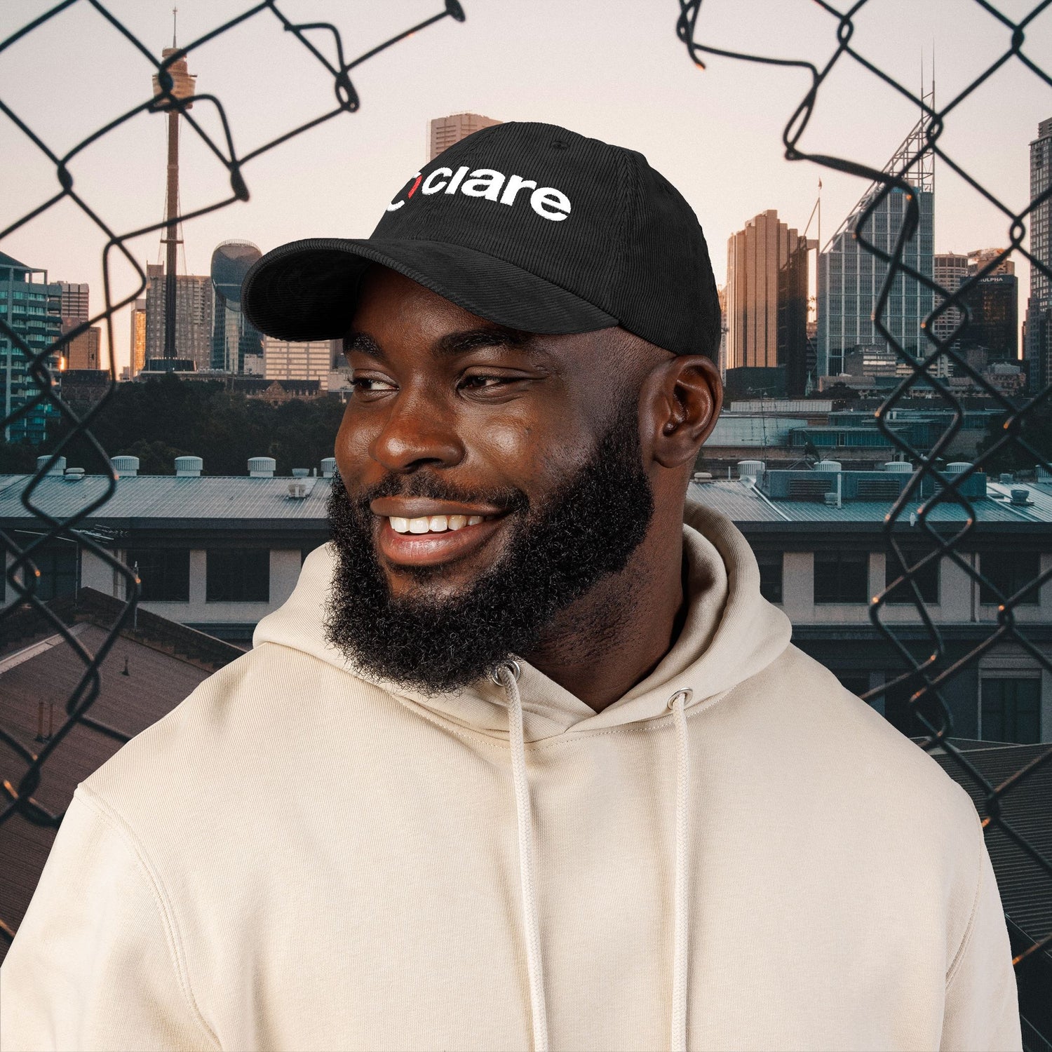 Corduroy Embroidered Cap