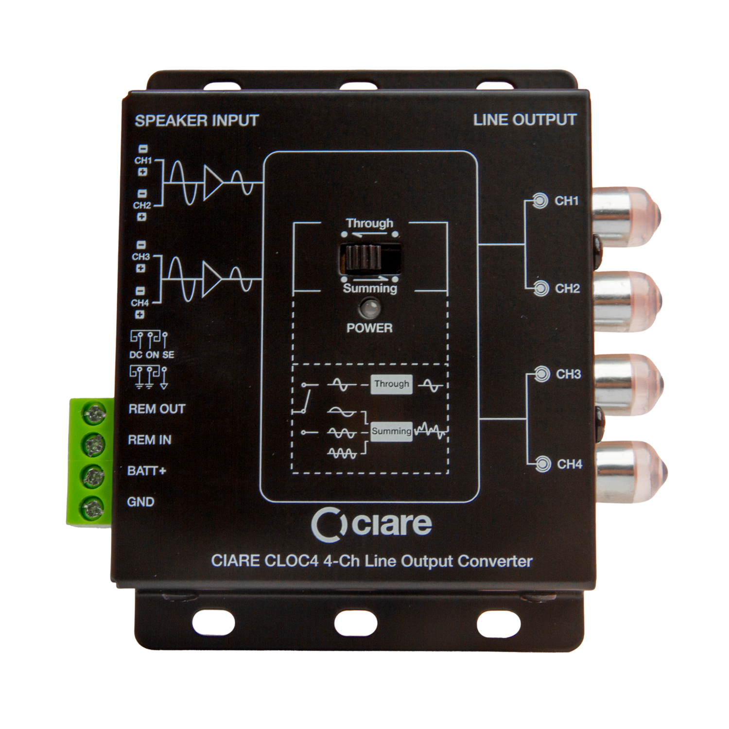 CLOC4 4-Channel High-to-Low Level Line Output Converter