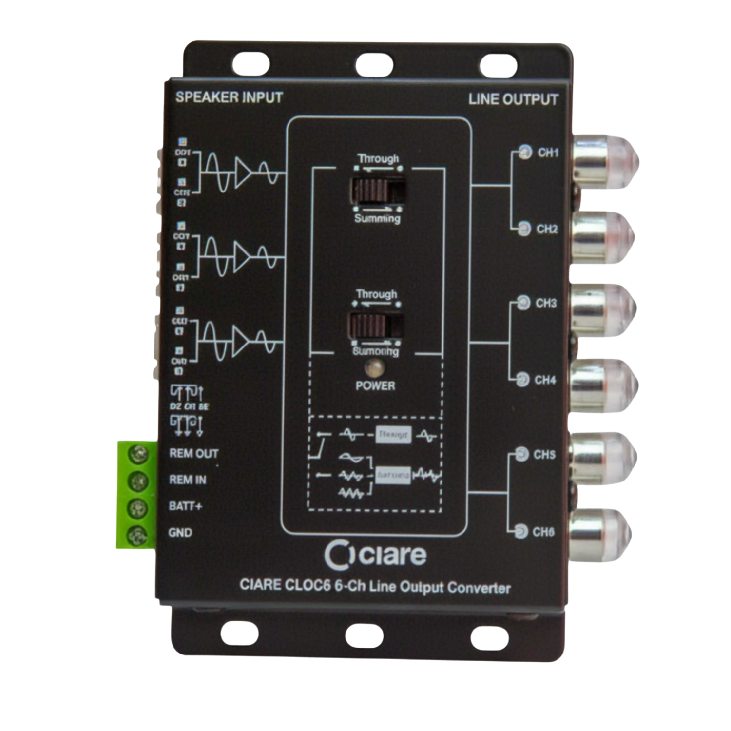 CLOC6 6-Channel High-to-Low Level Line Output Converter