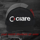 Ciare Embroidered Trucker Hat – Black/White Snapback Mesh Cap