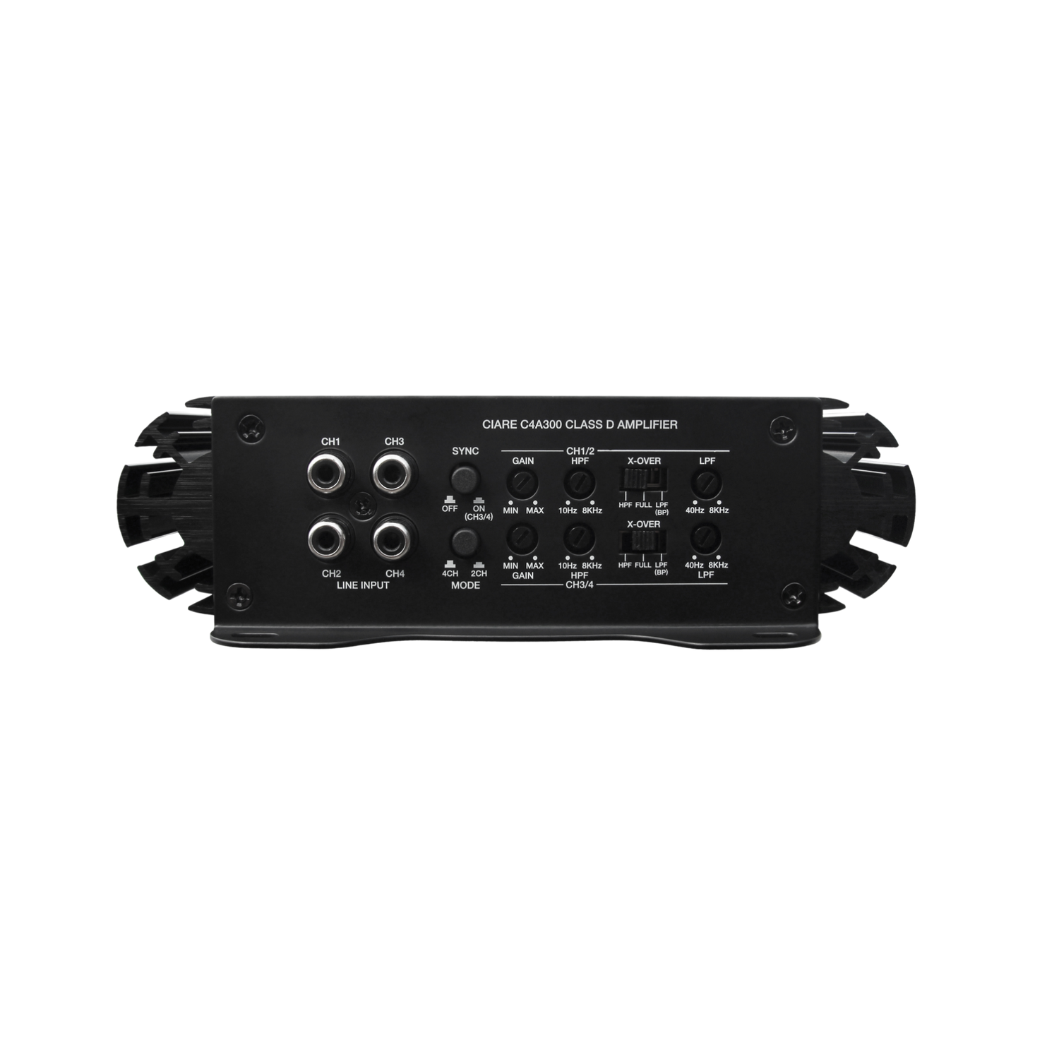 C4A300 4 x 300W Full Range Bridgeable Class D Amplifier
